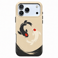 Koi Balance | Black & Ivory Fish Phone Case