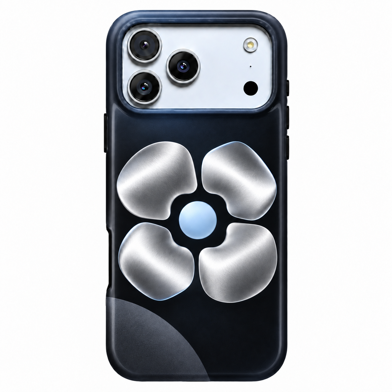 Chrome Bloom | Metallic Floral Phone Case