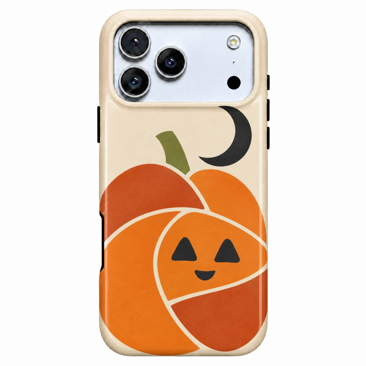 Pumpkin Moon | Geometric Jack-o'-Lantern Phone Case