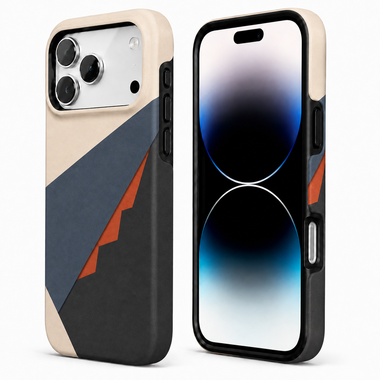 Cut Through | Navy Geometric Phone Case