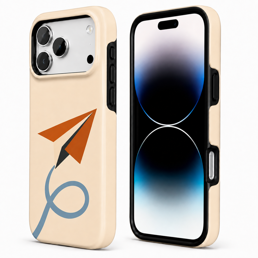 Loop Flight | Paper Airplane Phone Case