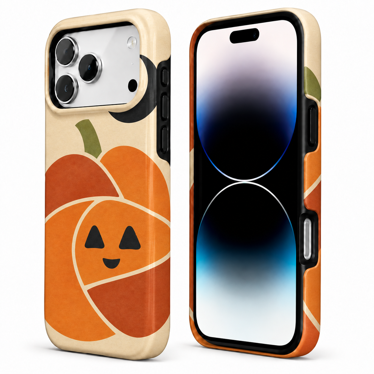 Pumpkin Moon | Geometric Jack-o'-Lantern Phone Case