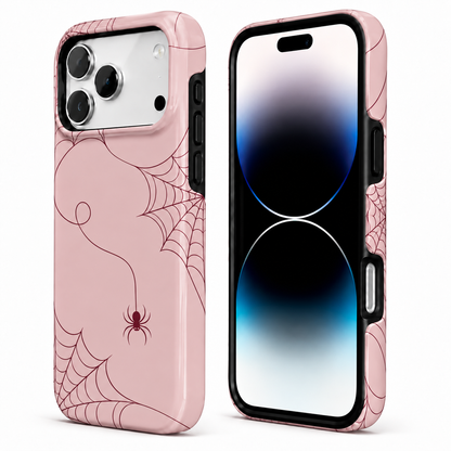 Blush Web | Pink Spiderweb Phone Case
