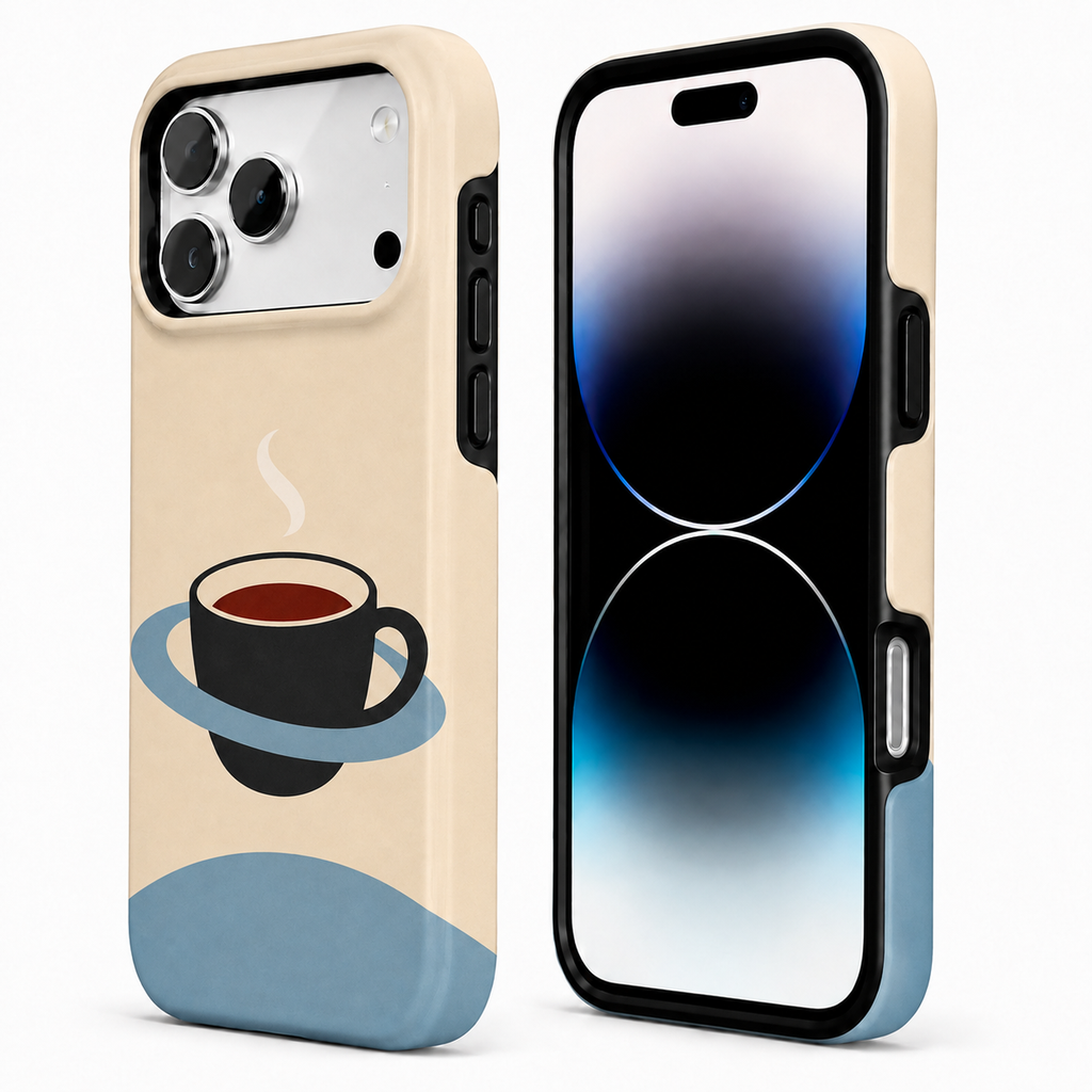Coffee Orbit | Minimal Coffee Phone Case