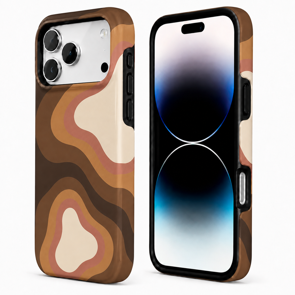 Canyon Echo | Earth-Tone Abstract Phone Case