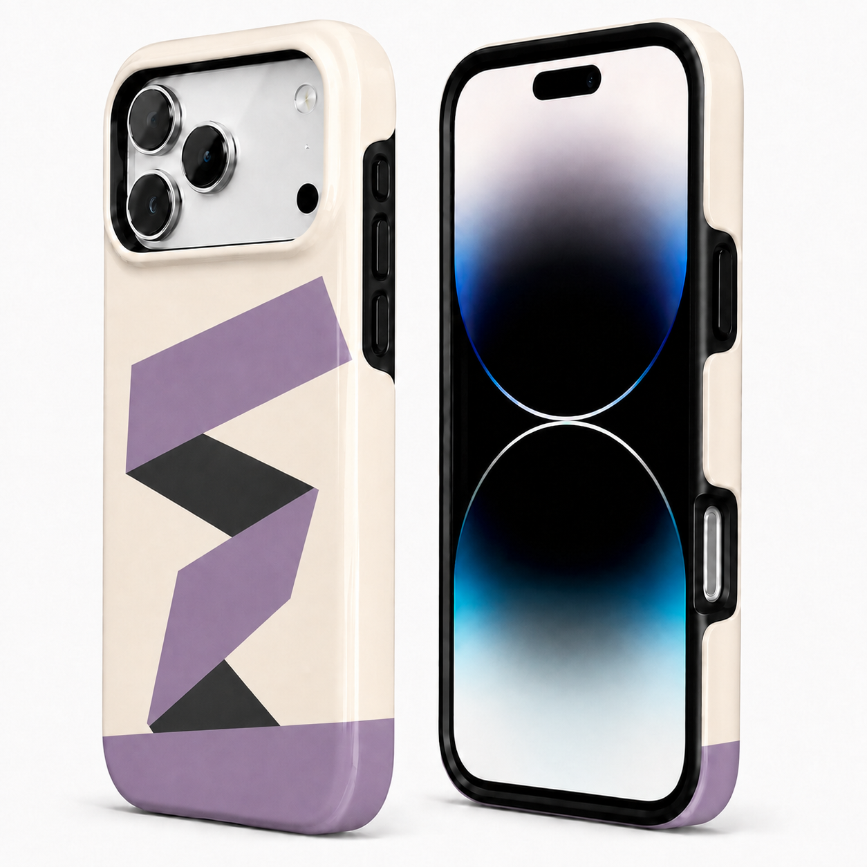 Lavender Fold | Purple Geometric Phone Case
