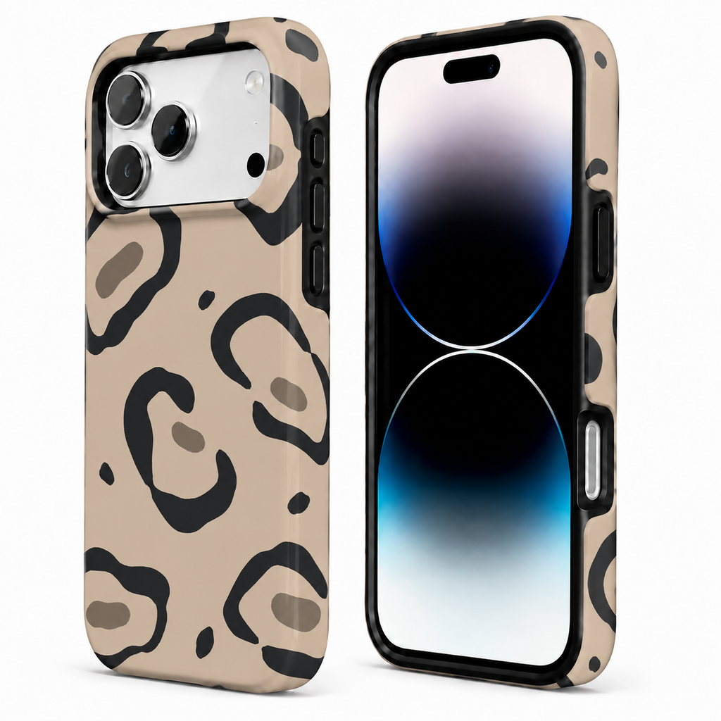 Muse Spots | Neutral Abstract Leopard Phone Case