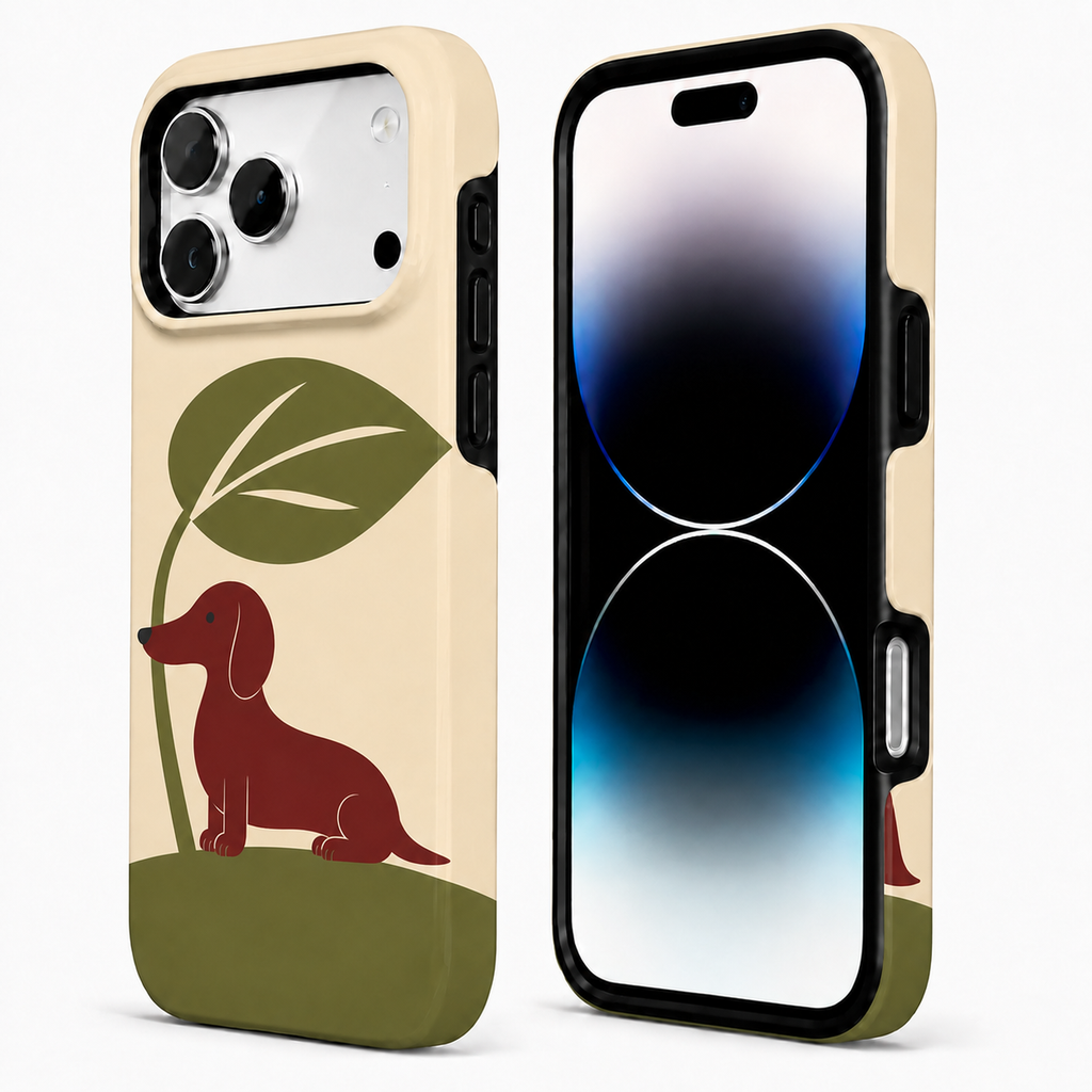 Leafside Pup | Dachshund Phone Case