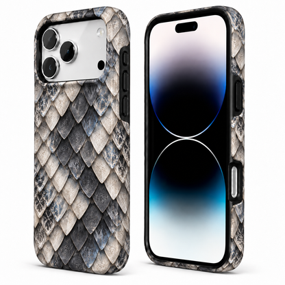 Silver Plume | Layered Scale Phone Case