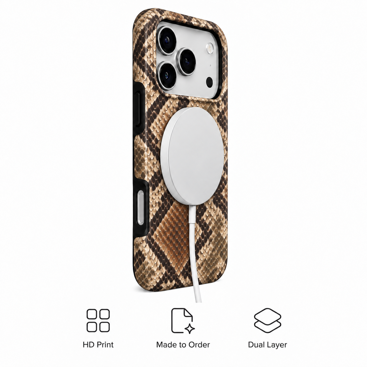 Rust Python | Earth-Tone Snakeskin Phone Case