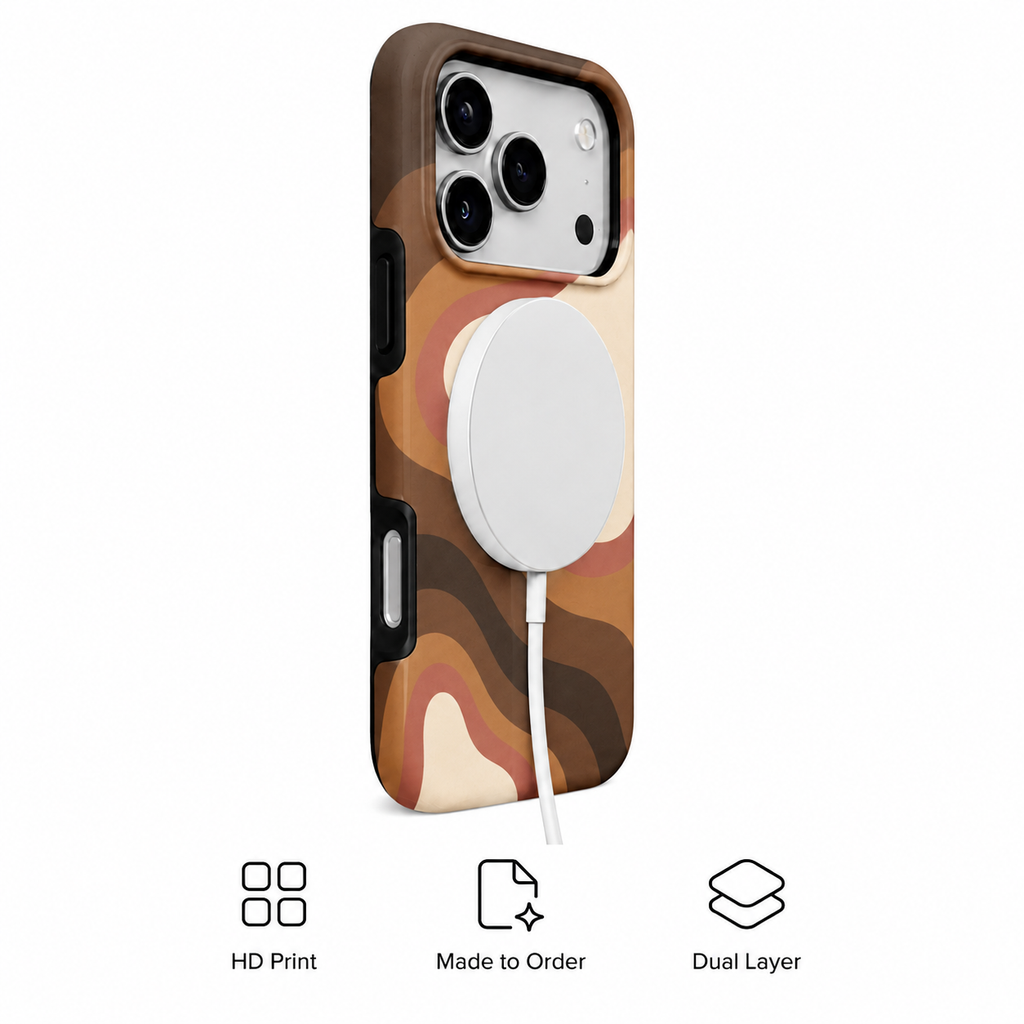 Canyon Echo | Earth-Tone Abstract Phone Case