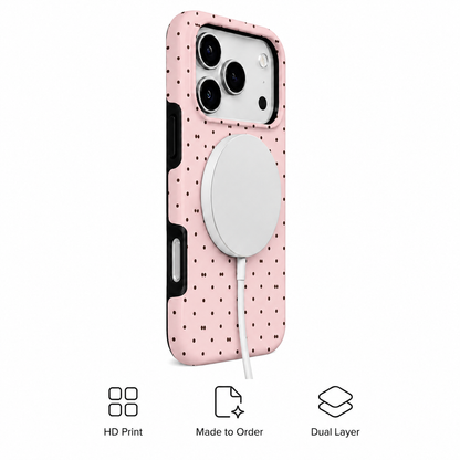 Blush Pebbles | Pink Dot Phone Case