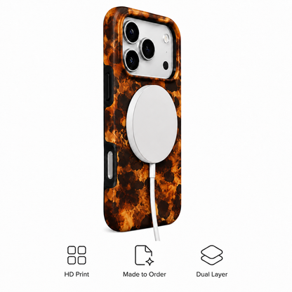 Molten Amber | Abstract Lava Phone Case