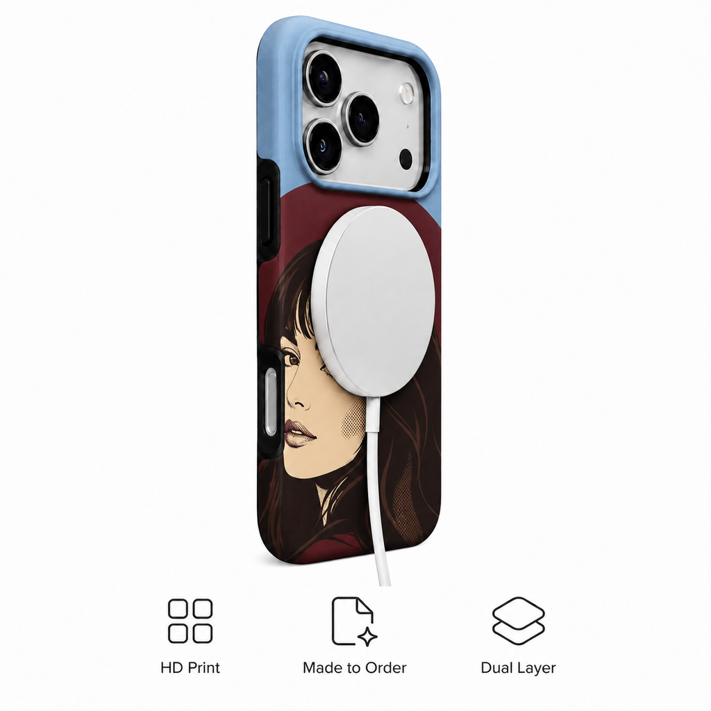 After Hours Muse | Retro Portrait Phone Case