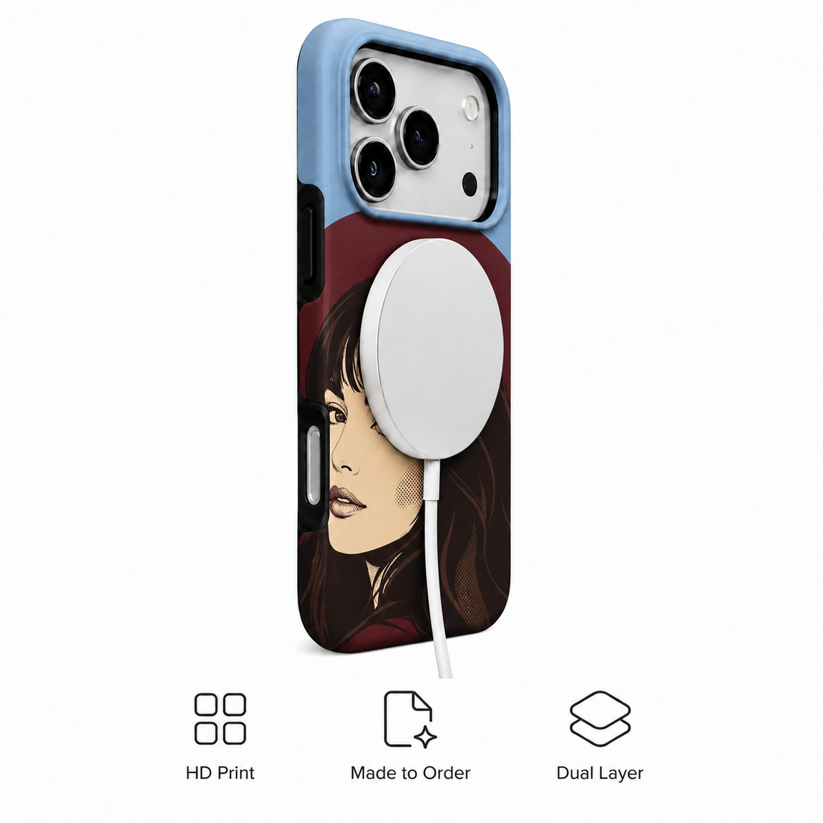 After Hours Muse | Retro Portrait Phone Case