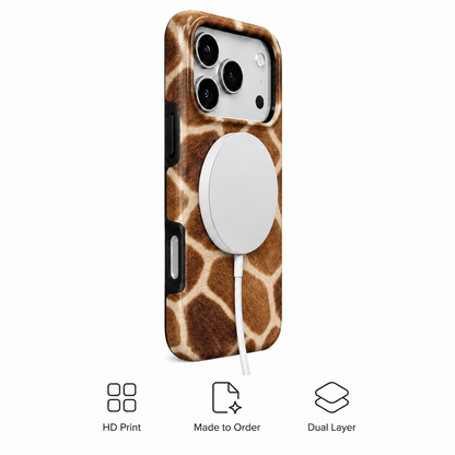 Savanna Grid | Giraffe Print Phone Case
