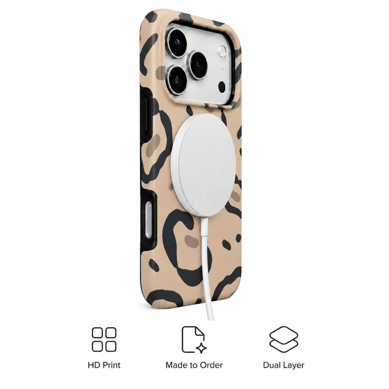 Muse Spots | Neutral Abstract Leopard Phone Case
