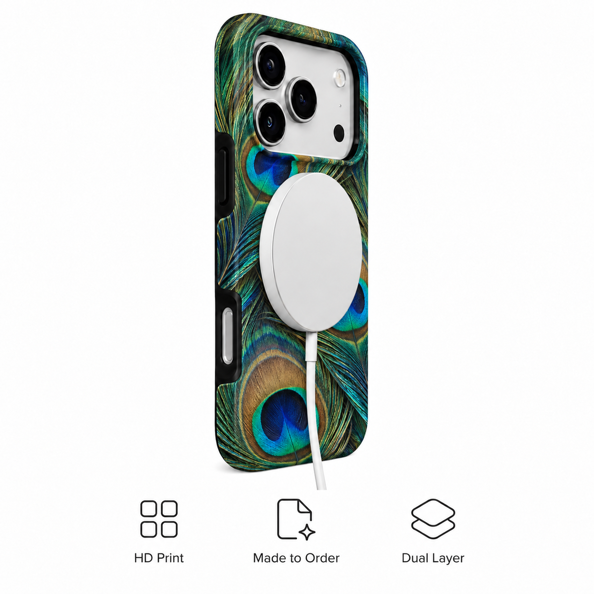 Emerald Eye | Peacock Feather Phone Case