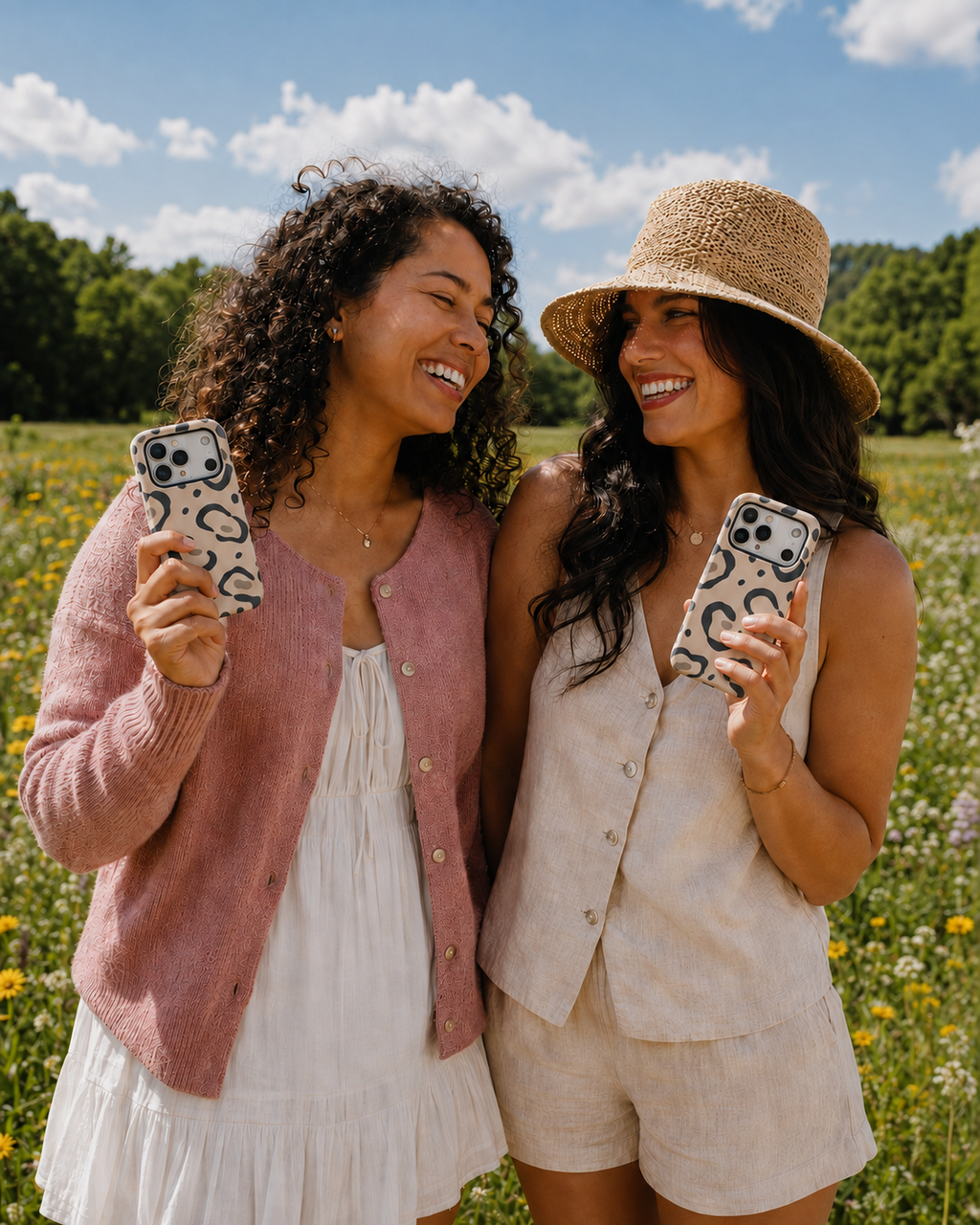 Muse Spots | Neutral Abstract Leopard Phone Case