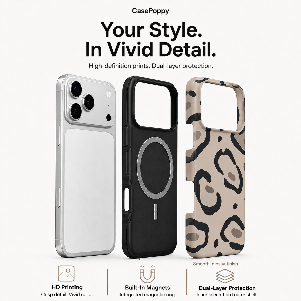 Muse Spots | Neutral Abstract Leopard Phone Case