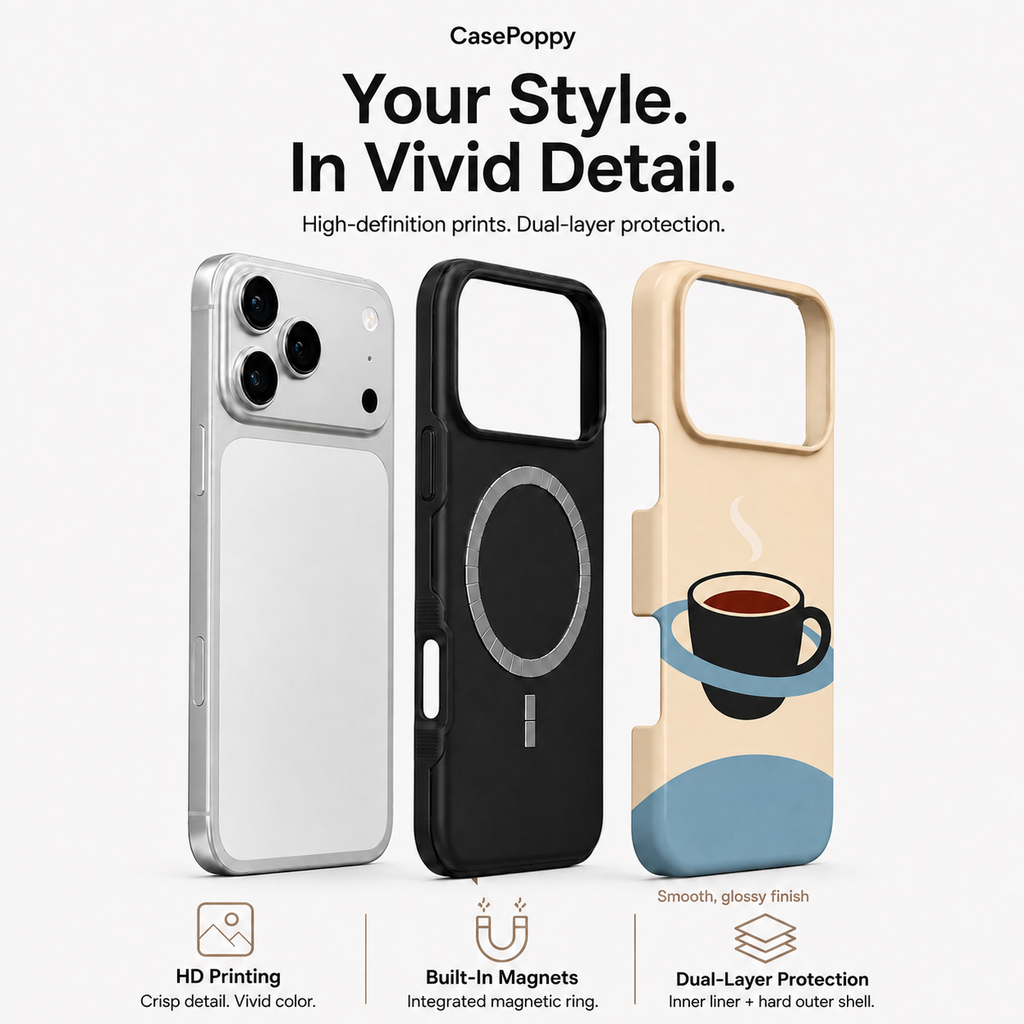 Coffee Orbit | Minimal Coffee Phone Case