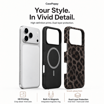 Night Prowl | Dark Leopard Phone Case