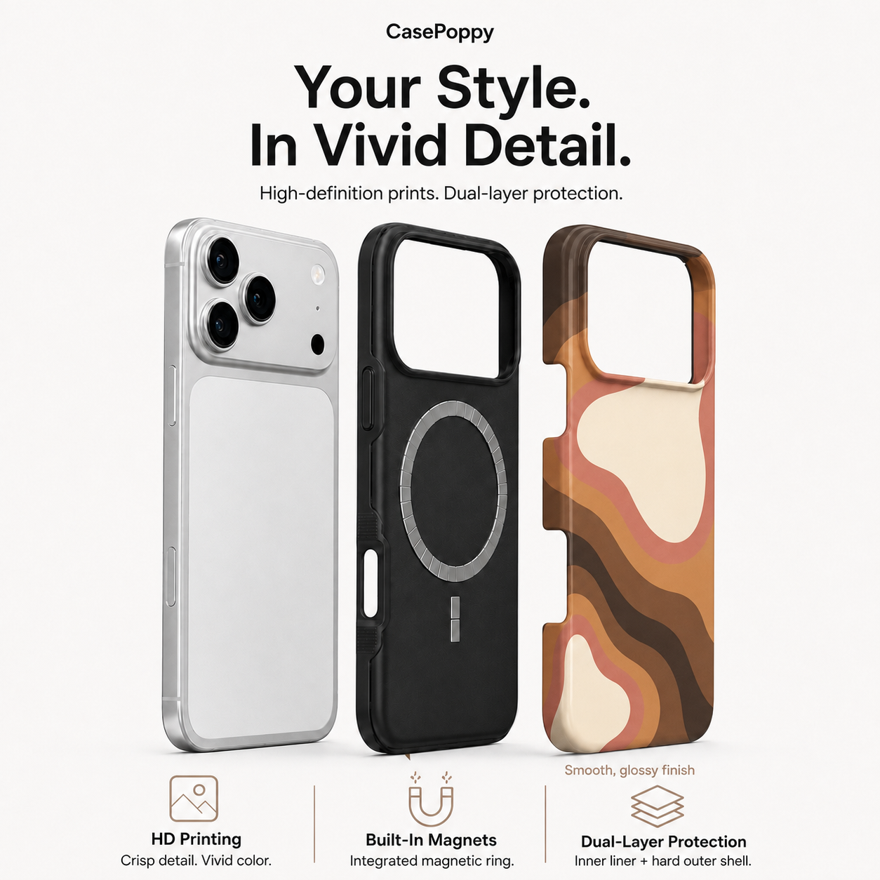 Canyon Echo | Earth-Tone Abstract Phone Case