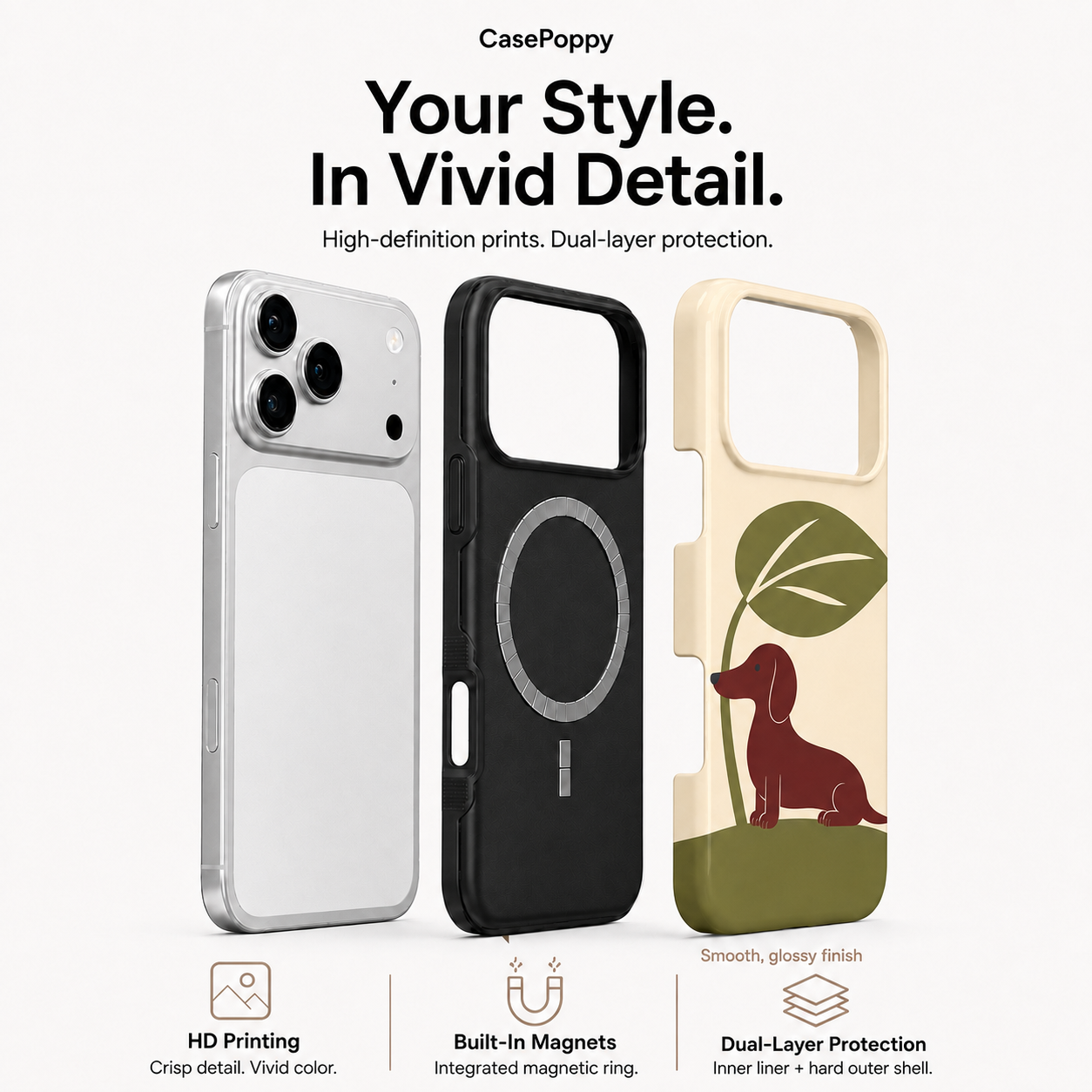 Leafside Pup | Dachshund Phone Case
