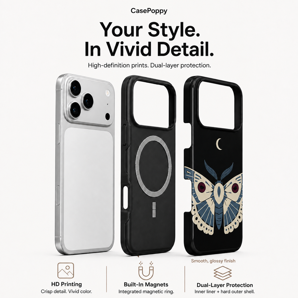 Moon Moth | Midnight Moth Phone Case