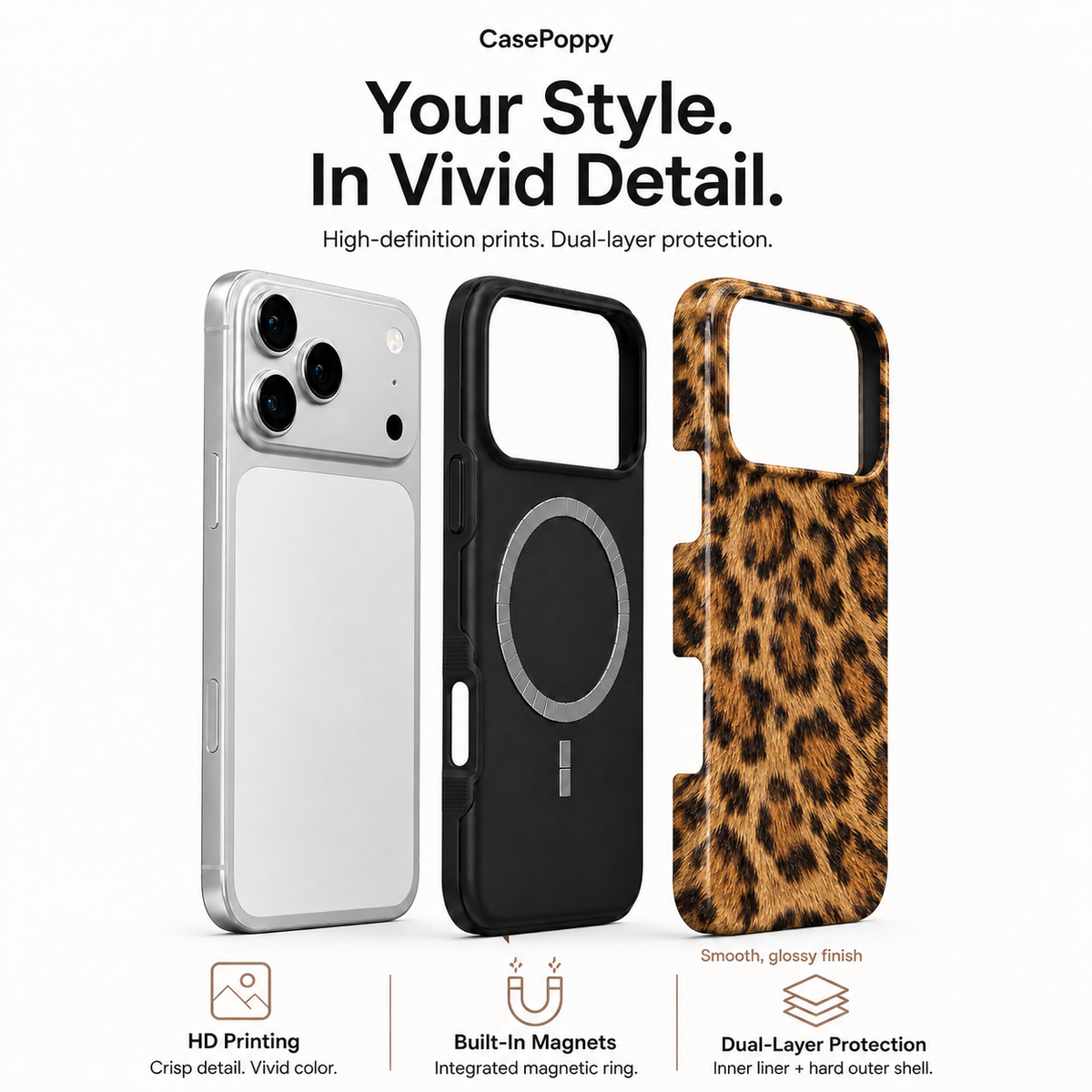 Golden Roam | Classic Leopard Phone Case