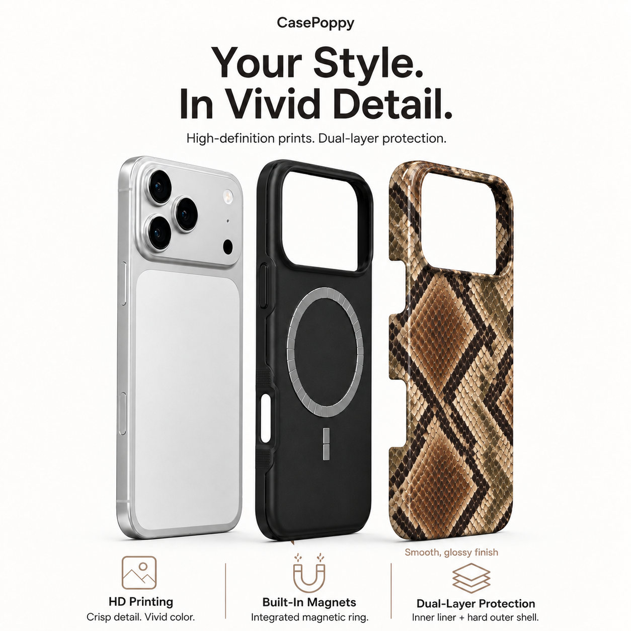 Rust Python | Earth-Tone Snakeskin Phone Case