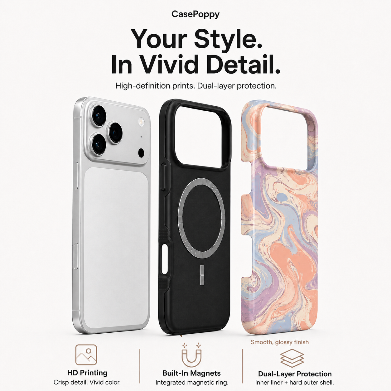 Sorbet Drift | Pastel Marble Phone Case