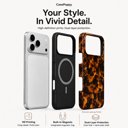 Molten Amber | Abstract Lava Phone Case
