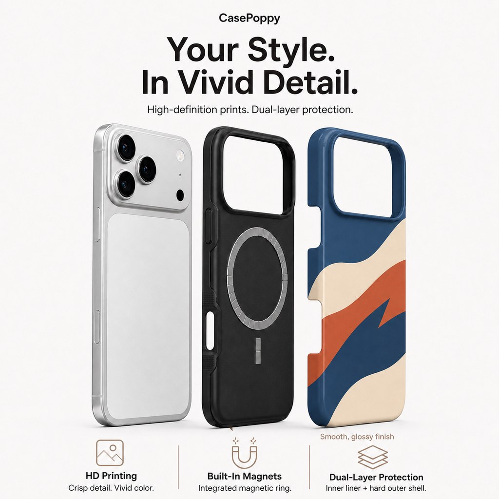 Coastal Current | Blue & Orange Wave Phone Case