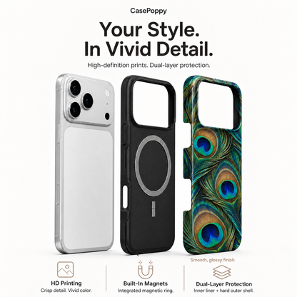 Emerald Eye | Peacock Feather Phone Case
