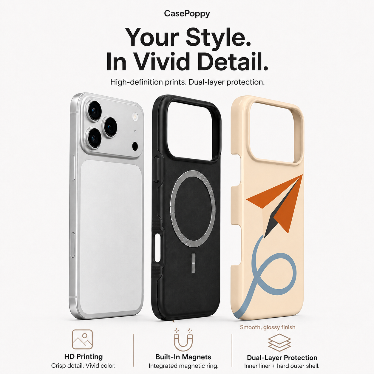 Loop Flight | Paper Airplane Phone Case