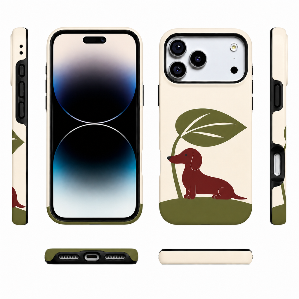 Leafside Pup | Dachshund Phone Case