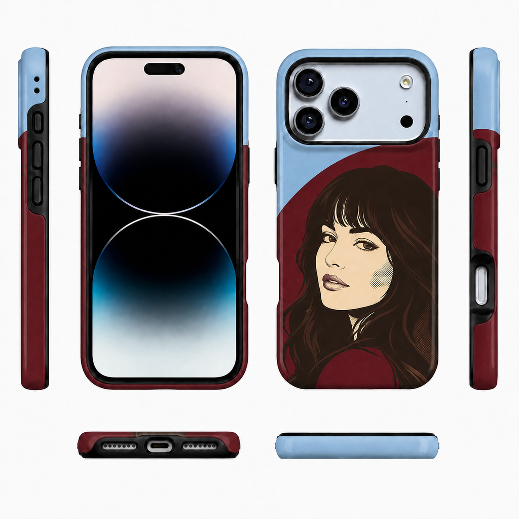 After Hours Muse | Retro Portrait Phone Case