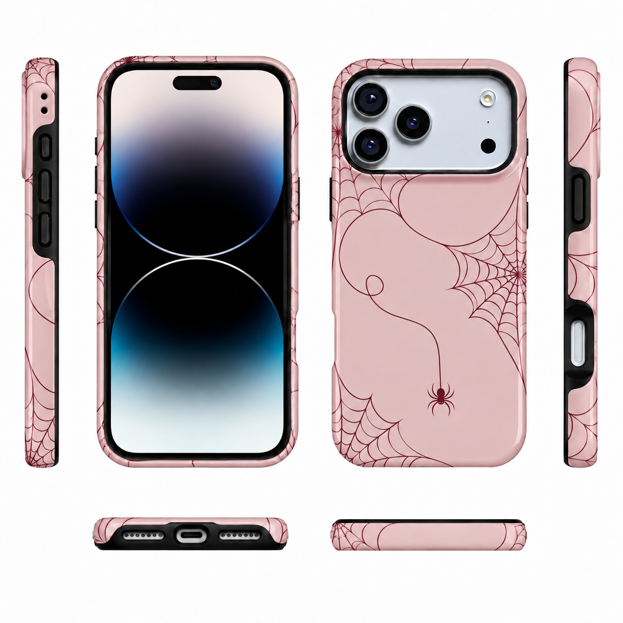 Blush Web | Pink Spiderweb Phone Case