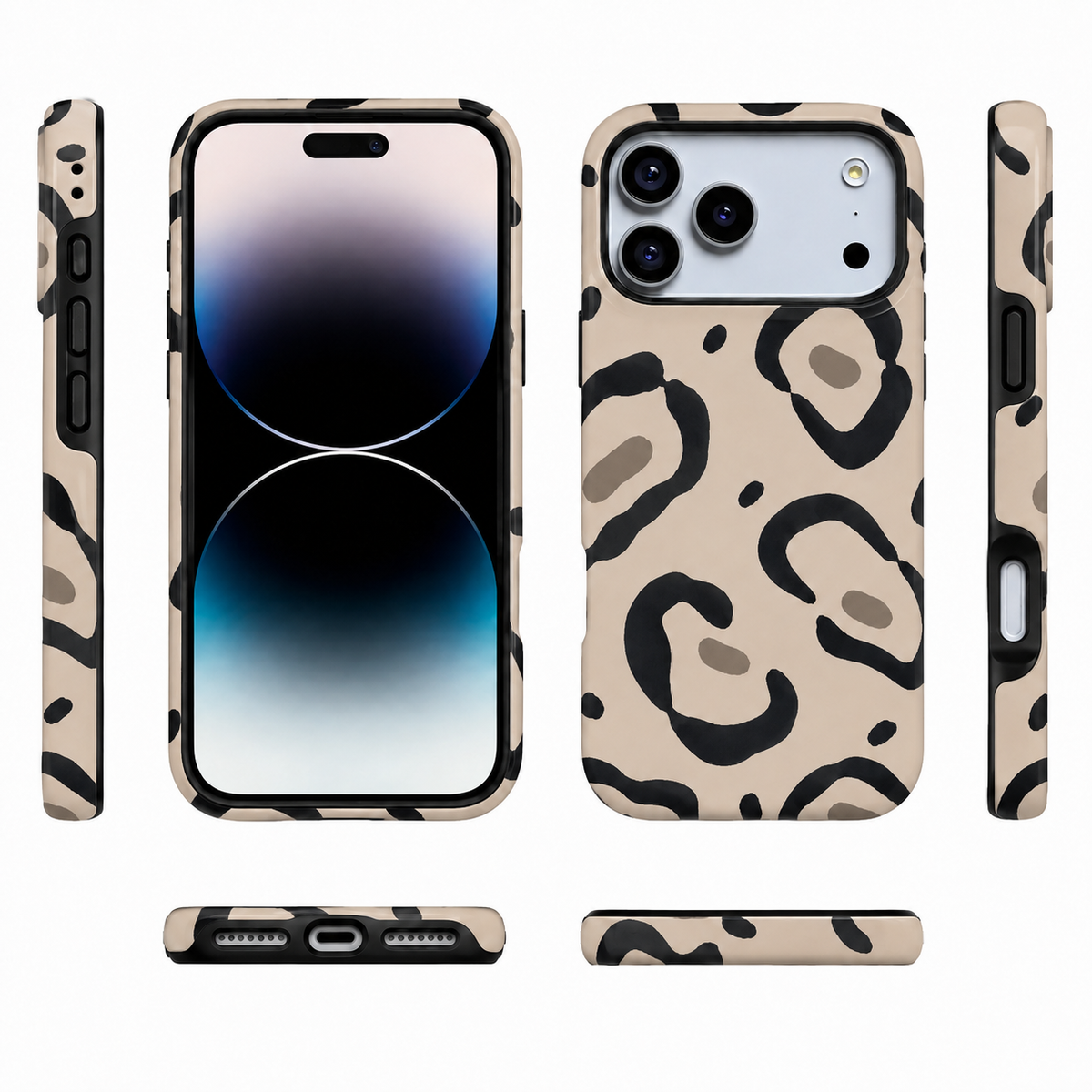 Muse Spots | Neutral Abstract Leopard Phone Case