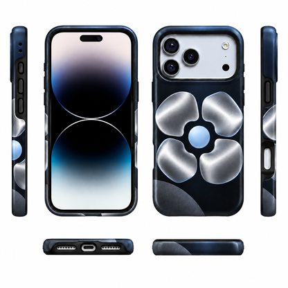 Chrome Bloom iPhone Case, Earbud Case & Screen Protector Bundle