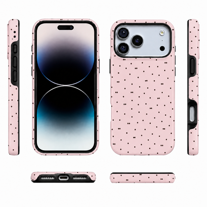 Blush Pebbles | Pink Dot Phone Case