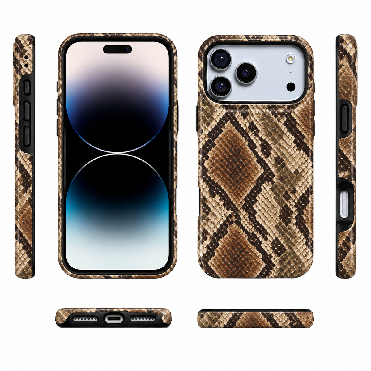 Rust Python | Earth-Tone Snakeskin Phone Case