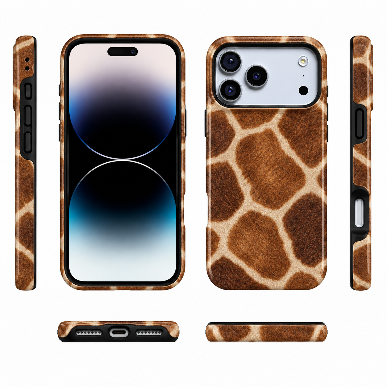 Savanna Grid | Giraffe Print Phone Case