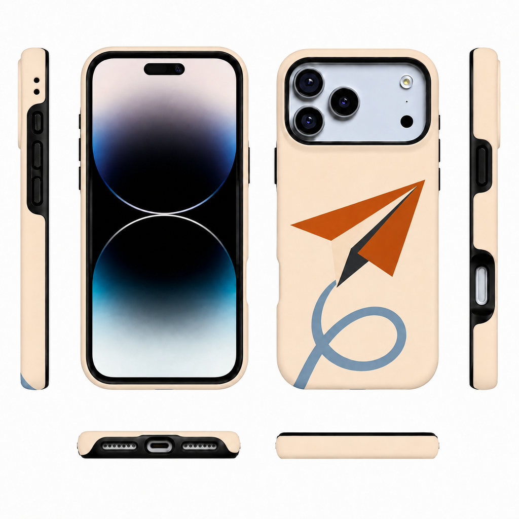 Loop Flight | Paper Airplane Phone Case