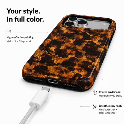 Molten Amber | Abstract Lava Phone Case