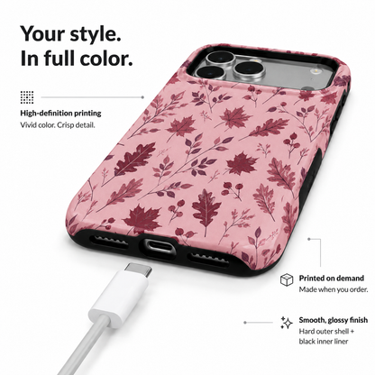 Blush Harvest | Autumn Leaf Phone Case