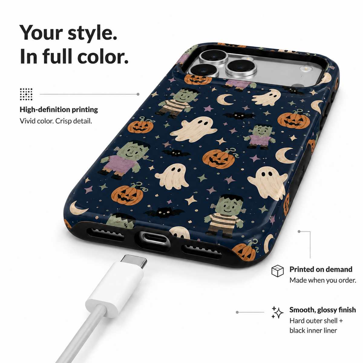 Monster Mash | Watercolor Halloween Phone Case