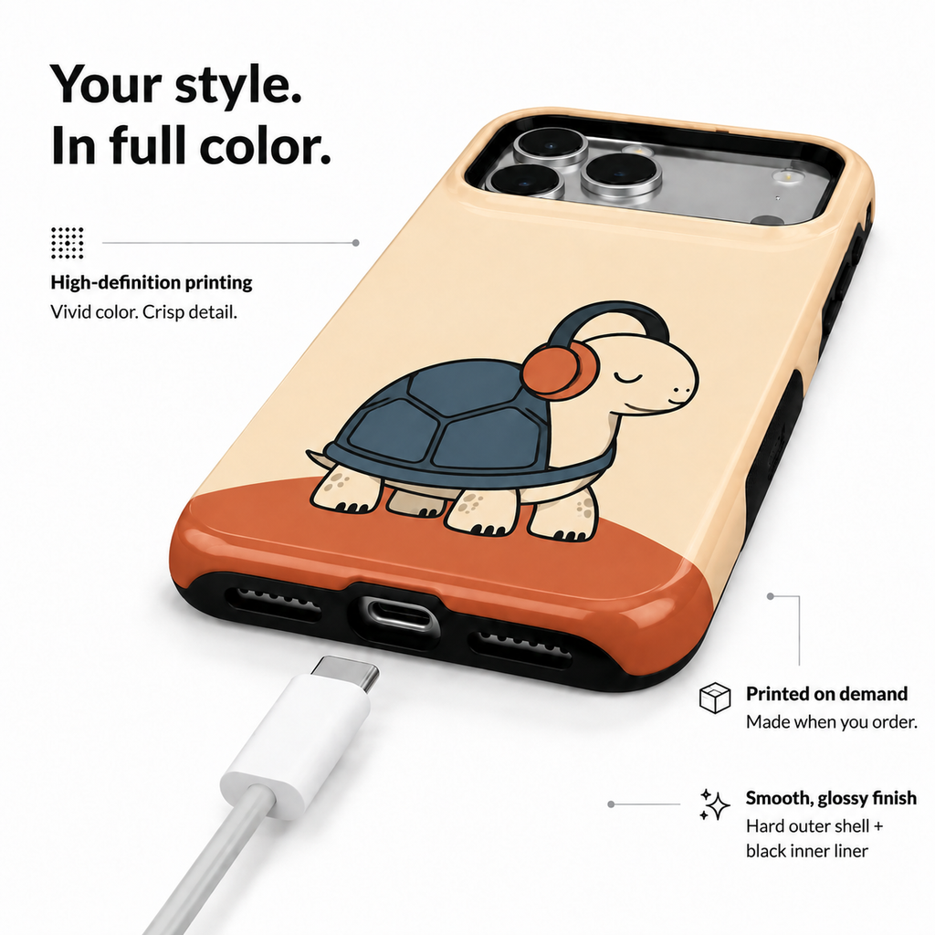 Slow Jams | Headphone Turtle Phone Case