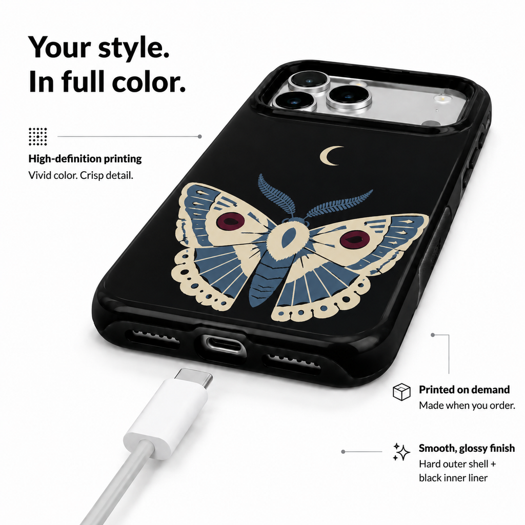 Moon Moth | Midnight Moth Phone Case